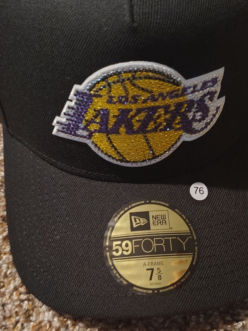 Hat with Los Angeles Lakers logo